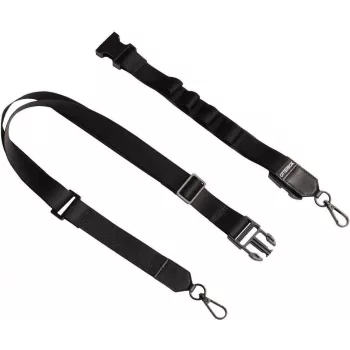 OtterBox 2-in-1 crossbody-hihna lanyard-kiinnityksellä - musta