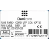 DSIT CAT 5e U/UTP verkkokaapeli, 2 m, harmaa, CCA