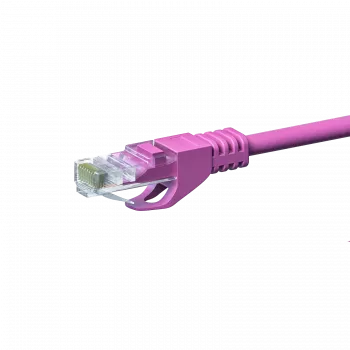 DSIT CAT 5e U/UTP verkkopatchkaapeli, 5 m, RJ45, pinkki, CCA