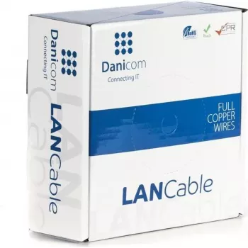 DSIT DANICOM CAT5E UTP 50 m PVC Fca -verkkokaapeli DC-UTP5E-50-FCA