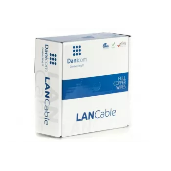 DSIT DANICOM CAT5E FTP 100 m joustava verkkokaapeli PVC (Fca) - DC-FTP5E-100-FCA
