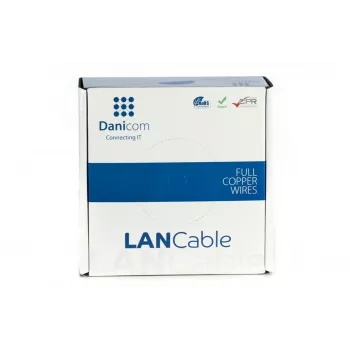 DSIT DANICOM CAT5E FTP 100 m joustava verkkokaapeli PVC (Fca) - DC-FTP5E-100-FCA