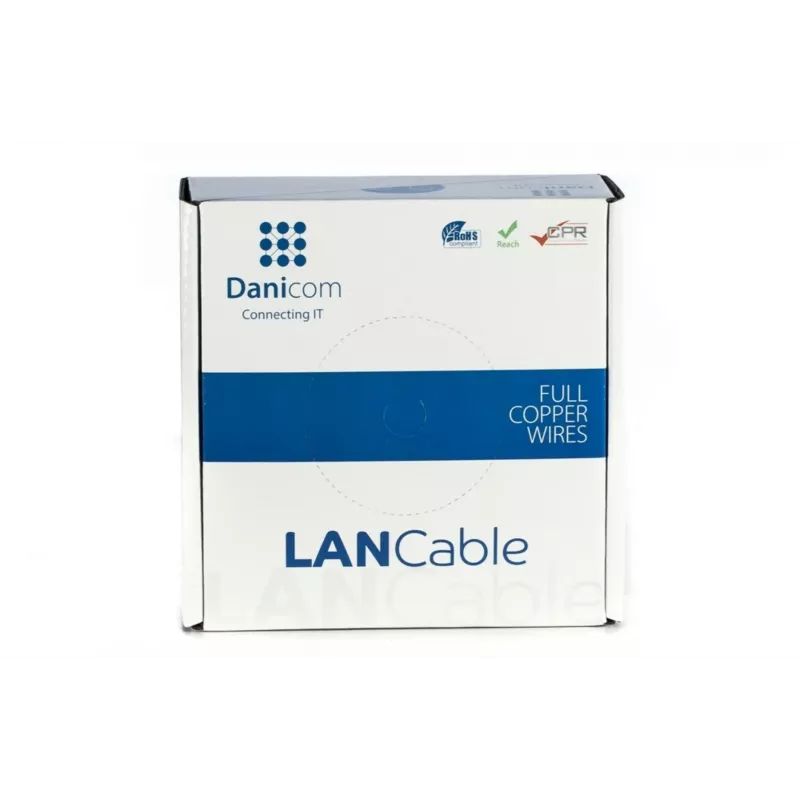 DSIT DANICOM CAT5E FTP 100 m joustava verkkokaapeli PVC (Fca) - DC-FTP5E-100-FCA