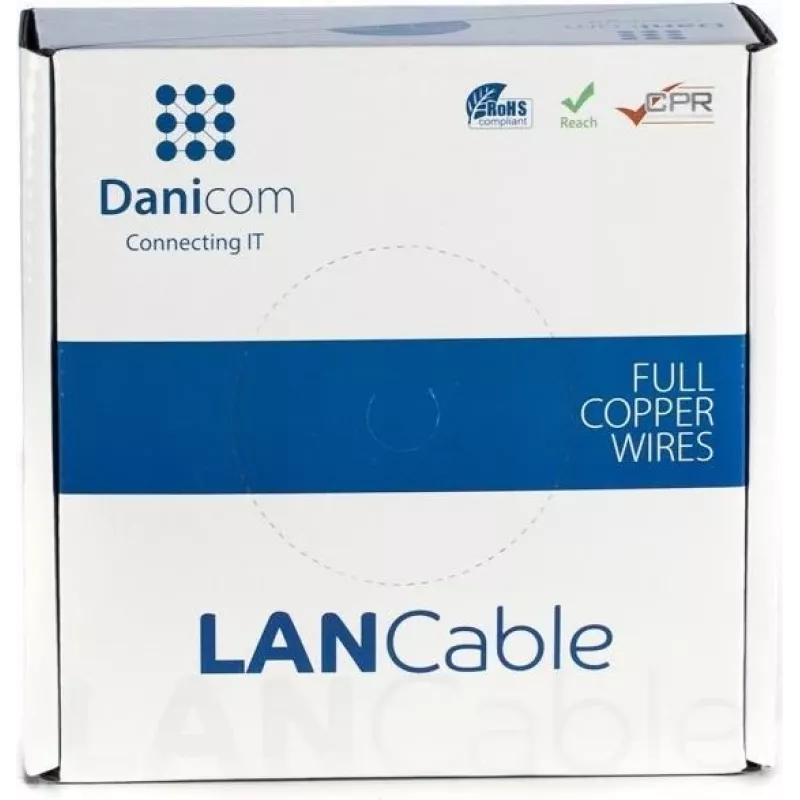 DSIT DANICOM CAT5E FTP 100 m joustava verkkokaapeli PVC (Fca) - DC-FTP5E-100-FCA