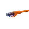 DSIT UTP CAT6a -patch-kaapeli, 0,25 m, oranssi, 100 % kupari (DC-U6A6-002)