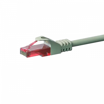 DSIT CAT6 U/UTP Ethernet-patchkaapeli, 0,15 m, harmaa, 100 % kuparia, RJ45