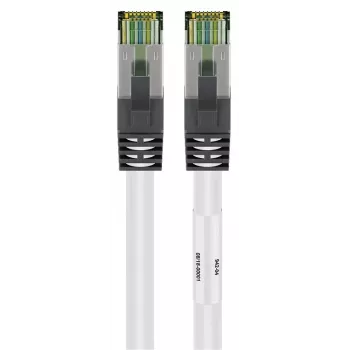 DSIT RJ45 -verkkokaapeli S/FTP PiMF CAT 8 valkoinen 0,25 m