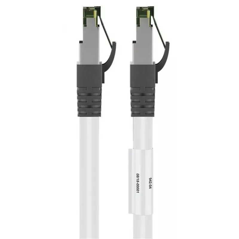 DSIT RJ45 -verkkokaapeli S/FTP PiMF CAT 8 valkoinen 0,25 m