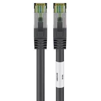 DSIT Cat8 S/FTP PiMF -verkkopatchkaapeli RJ45, 0,5 m, musta, 40 Gbit/s