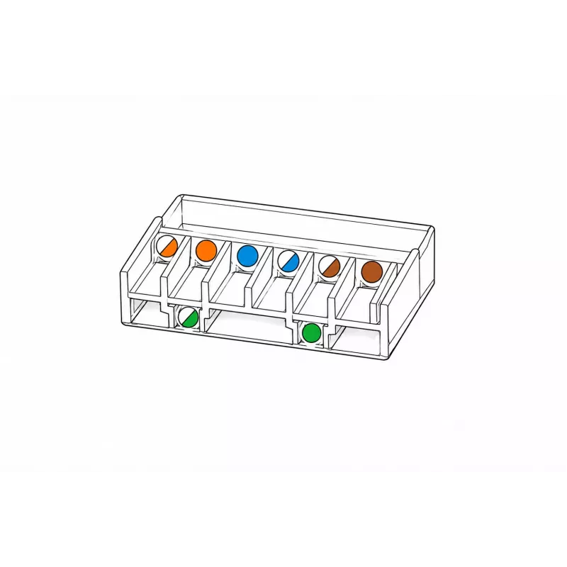 DSIT FTP RJ45 CAT6 verkkoliitin joustaville kaapeleille - 10 kpl