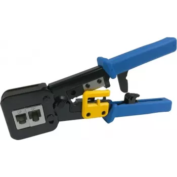 DSIT läpivienti RJ45 puristuspihdit kaapelileikkurilla ja kuorintapihdeillä (DC-TOOL-RJ45-PT)