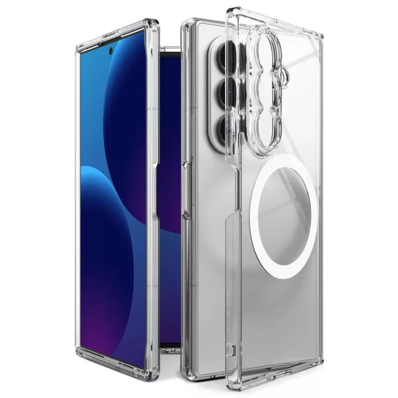 Ringke Fusion Magnetic MagSafe-kotelo Samsung Galaxy Z Fold 8 Ultra - läpinäkyvä