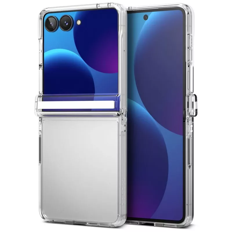 Ringke Fusion Flap Galaxy Z Flip 8 läpinäkyvä kotelo saranasuojalla