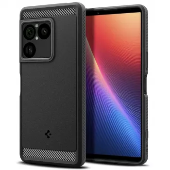 SPIGEN Rugged Armor -kotelo Sony Xperia 1 VIII, mattamusta, ACS11315