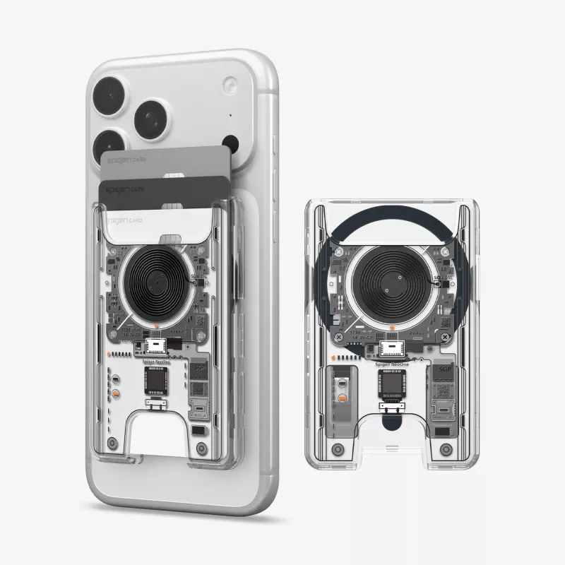 SPIGEN Ultra Hybrid Wallet MagSafe magneettinen kortinpidike NEO One - musta