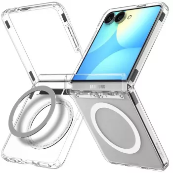 SPIGEN Ultra Hybrid Pro MagSafe Galaxy Z Flip8 kirkas/valkoinen