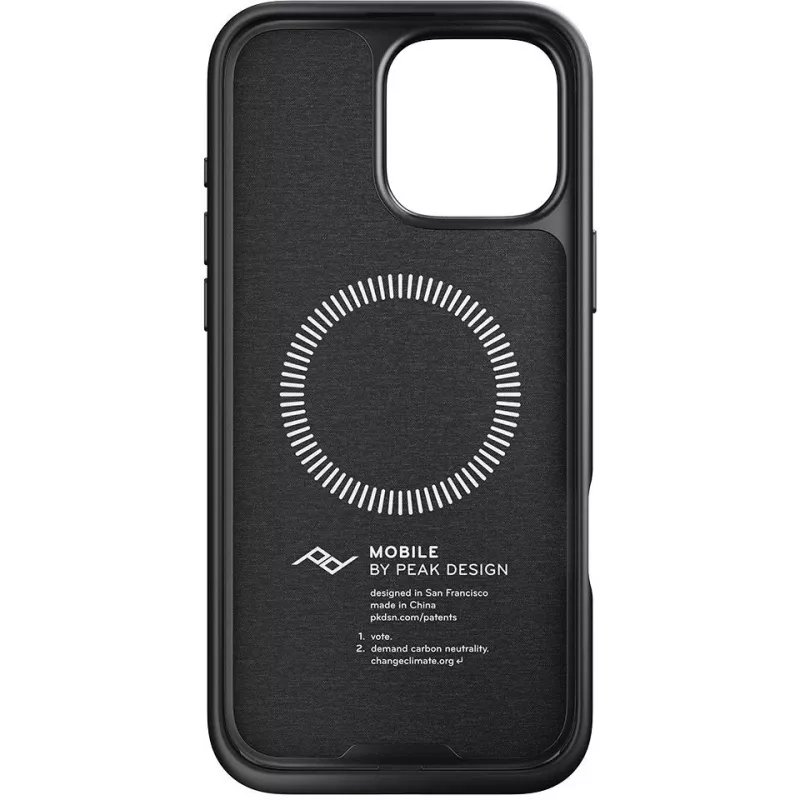 Kuori hihnalla Peak Design Mobile Everyday Apple iPhone 16 Pro Max -puhelimelle, antrasiitti (M-LC-BV-CH-1)