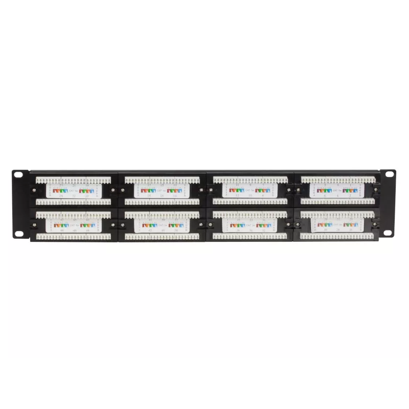 DS-IT CAT 5e UTP verkkopatchpaneeli, 19 inch, 48-porttinen (DS-Patch5-48UTP)
