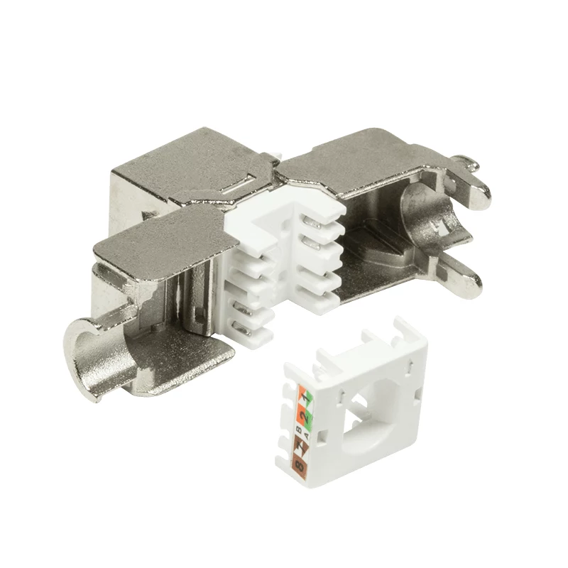 DSIT CAT6a STP Keystone Jack työkaluton RJ45-moduuli
