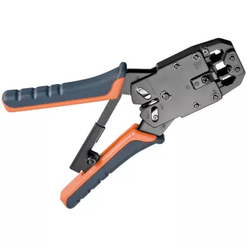 DSIT DC-TOOL-RJ45PRO ammattimainen puristustyökalu RJ45-liittimille johdonkatkaisijalla ja kuorintapihdeillä