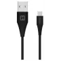 Swissten USB-A - USB-C 3.1 Gen 1 -kaapeli 1,5 m musta