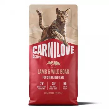 Carnilove Active kissa lammas & villisika kastroiduille 6 kg