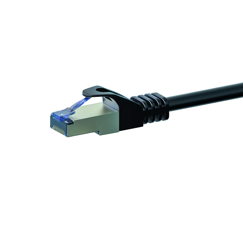 DSIT CAT 6a S/FTP LSOH -verkkopatchkaapeli, 10 m, musta (DC-6A0-100)