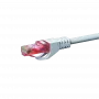DSIT CAT6 U/UTP -verkkopatchkaapeli, 0,5 m, valkoinen, 100 % kuparia (DC-62-005)