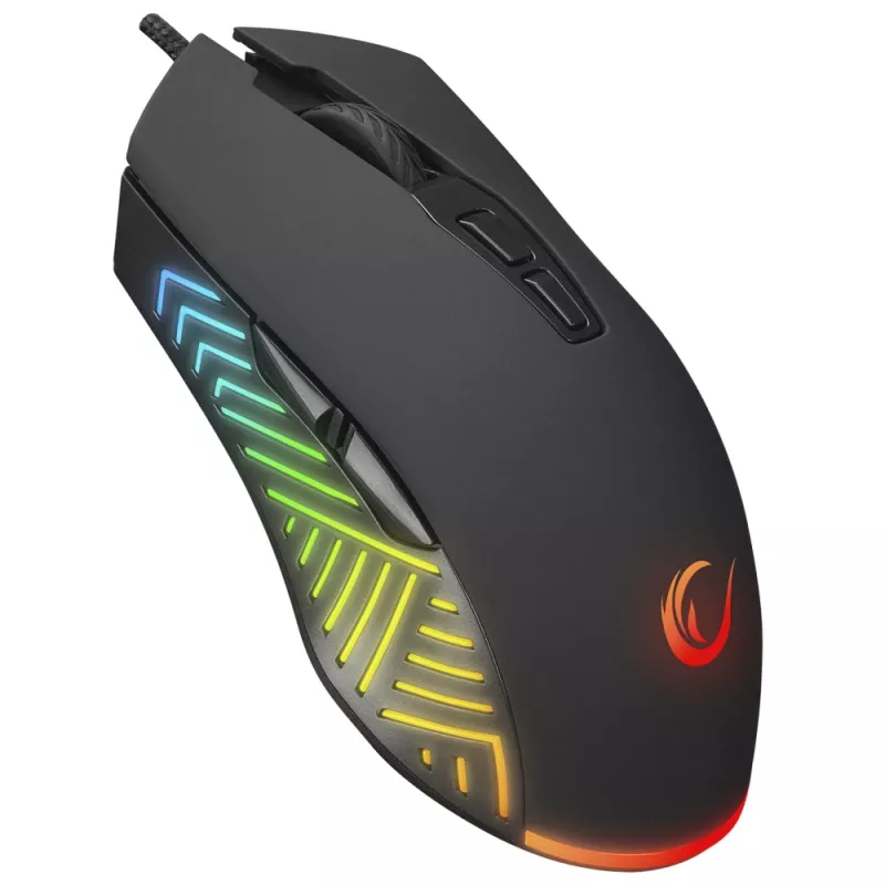 Rampage Spear V2 langallinen pelihiiri 12800 DPI optinen RGB musta