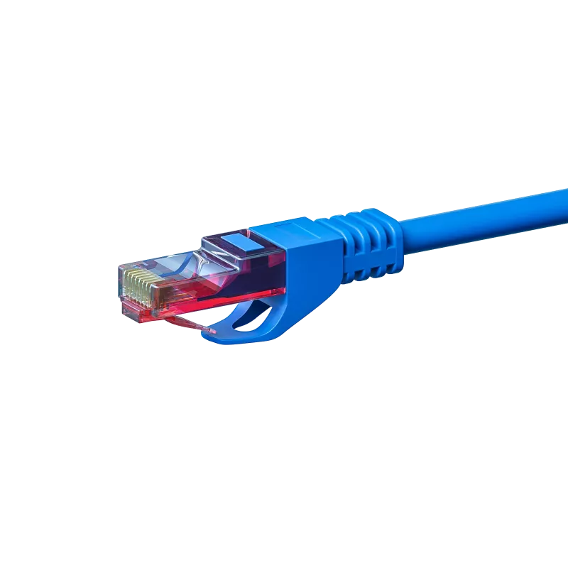 DSIT CAT6 -verkkopatchkaapeli U/UTP 3 m sininen 100 % kuparia (DC-64-030)