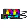Rampage INFINITE V240 ARGB 240 mm neste-CPU-jäähdytin lämpötilanäytöllä, musta