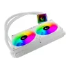 Rampage INFINITE V240 valkoinen 240 mm ARGB AIO neste-CPU-jäähdytin lämpötilanäytöllä