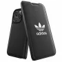 Adidas Originals Basic Booklet-kotelo iPhone 14 Pro, musta & valkoinen