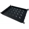 DSIT DS-FO96 19 tuuman yleinen kiinteä hylly 1U, säädettävä syvyys 710-950 mm, musta