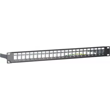 DSIT DS-Patch-24STP 24-porttinen Keystone-patchpaneeli S/UTP 1U musta