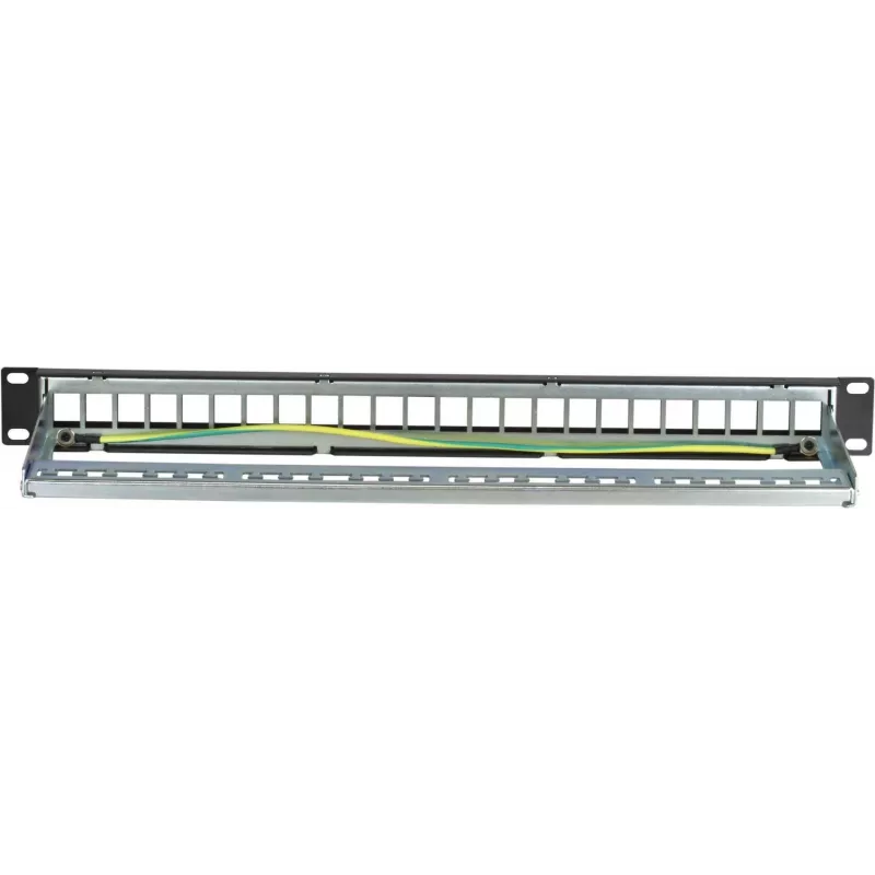 DSIT DS-Patch-24STP 24-porttinen Keystone-patchpaneeli S/UTP 1U musta