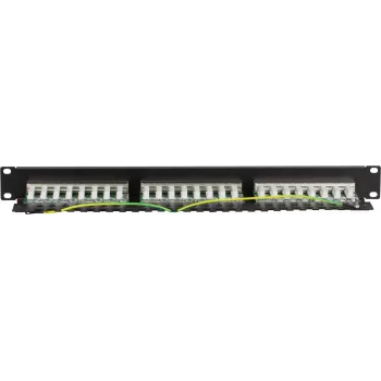 DS-IT CAT 5e FTP 24-porttinen 19 tuuman räkkikiinnitteinen patchpaneeli