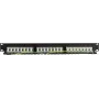 DS-IT CAT 5e FTP 24-porttinen 19 tuuman räkkikiinnitteinen patchpaneeli