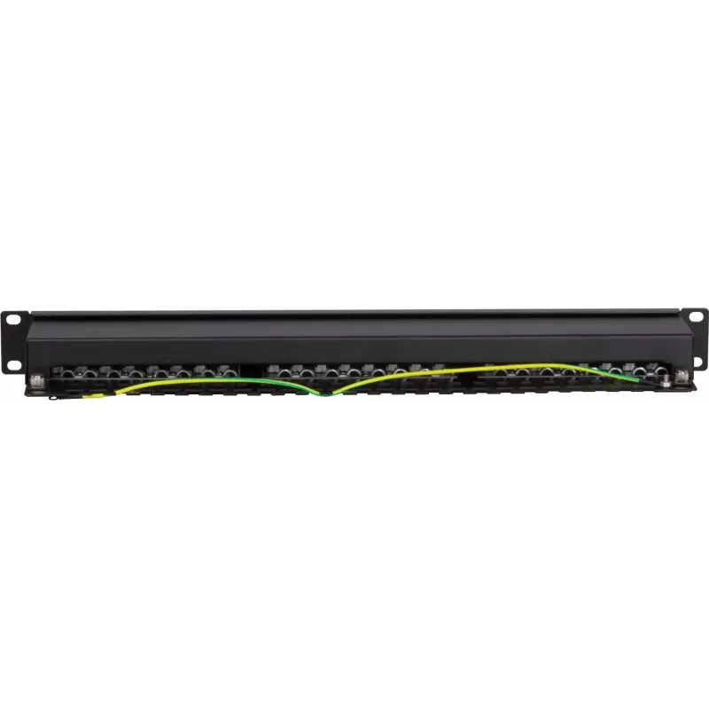 DS-IT CAT 5e FTP 24-porttinen 19 tuuman räkkikiinnitteinen patchpaneeli