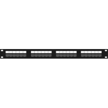 DSIT DS-Patch6a-24UTP 24-porttinen CAT6a UTP -patchpaneeli, 19 tuuman 1U, 10GbE, PoE+
