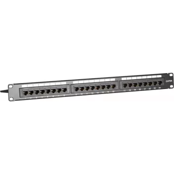 DSIT DS-Patch6a-24UTP 24-porttinen CAT6a UTP -patchpaneeli, 19 tuuman 1U, 10GbE, PoE+