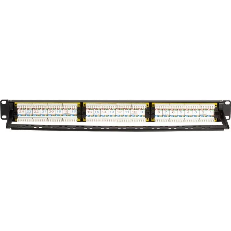 DSIT DS-Patch6a-24UTP 24-porttinen CAT6a UTP -patchpaneeli, 19 tuuman 1U, 10GbE, PoE+