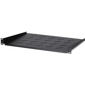 DS-IT 1U kiinteä hylly 450 mm syville seinäkaapeille, 350 mm syvyys, musta
