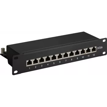 DSIT DS-10Patch6a-12STP 10 tuuman 12-porttinen STP CAT 6a -patchpaneeli