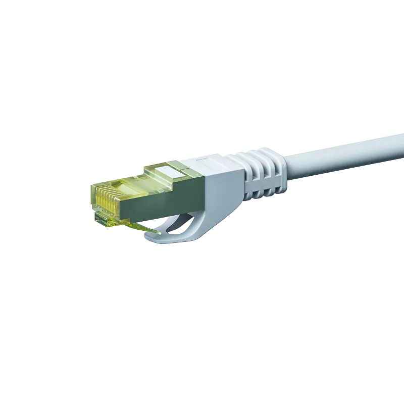 DSIT Cat.7 S/FTP (PiMF) RJ45 verkkokaapeli, valkoinen, 1,50 m