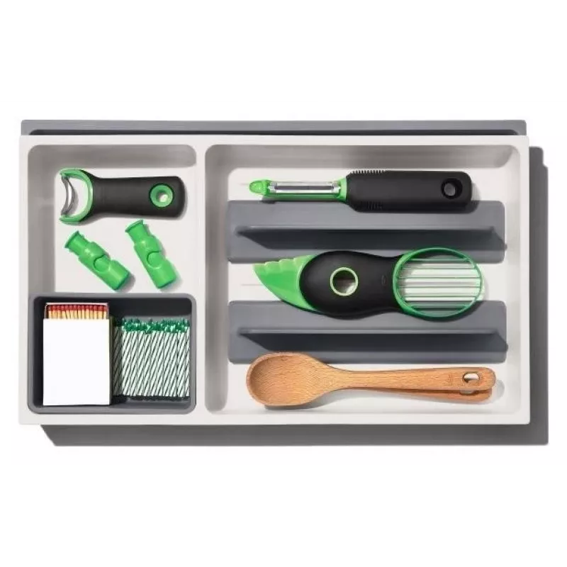 OXO Good Grips silikoninen tippumatto astioille, harmaa