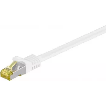 DSIT RJ45 verkkokaapeli S/FTP PiMF CAT 7 -raakakaapelilla, 5 m, valkoinen (DC-72-050)