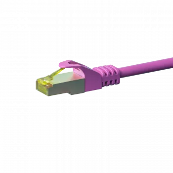 DSIT Cat.7 S/FTP PiMF RJ45 verkkokaapeli, pinkki, 7,5 m
