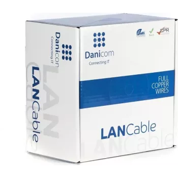 DSIT DANICOM CAT6 FTP 100 m PVC-kaapeli (Fca) - DC-FTP6-100-FCA