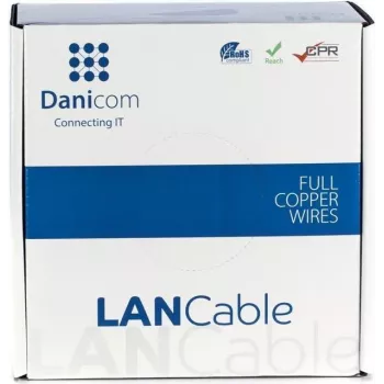 DSIT DANICOM CAT6 FTP 100 m PVC-kaapeli (Fca) - DC-FTP6-100-FCA